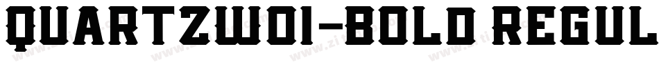 QuartzW01-Bold Regul字体转换